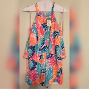 NWT Lilly Pulitzer Edona Romper in Goombay Smashed
